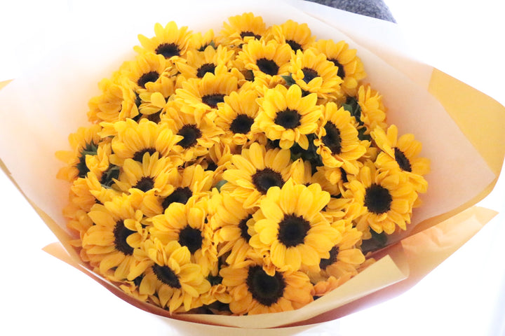 ひまわりの花束（80本）