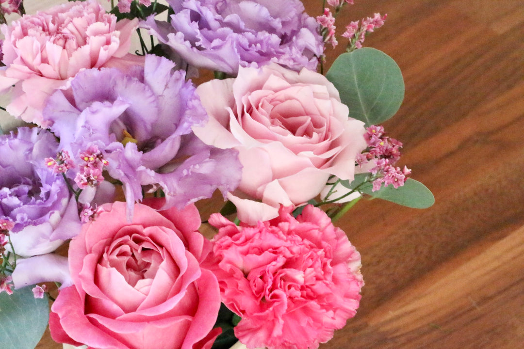 紫・ピンクのアレンジメント 4,000円