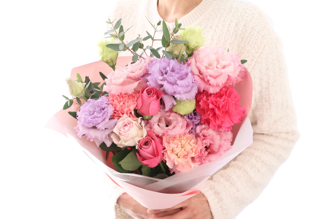 紫・ピンクの花束 6,000円