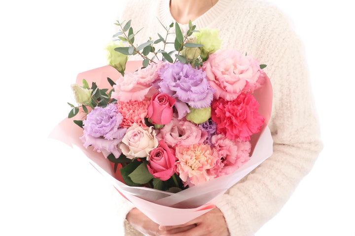 紫・ピンクの花束 6,000円