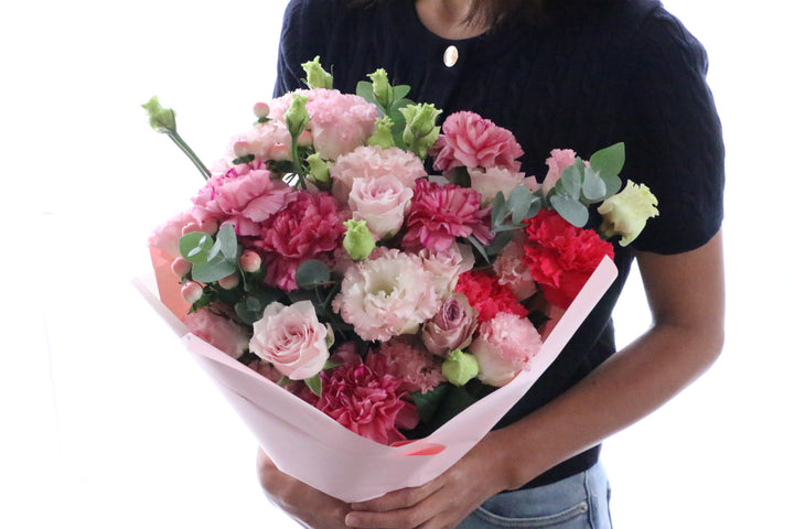 ピンク系の花束 12,000円