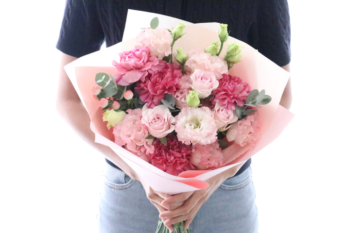 ピンク系の花束 7,000円