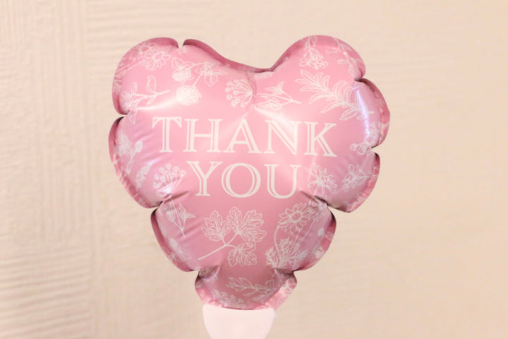 【追加オプション】ハート形「THANK　YOU」のバルーン