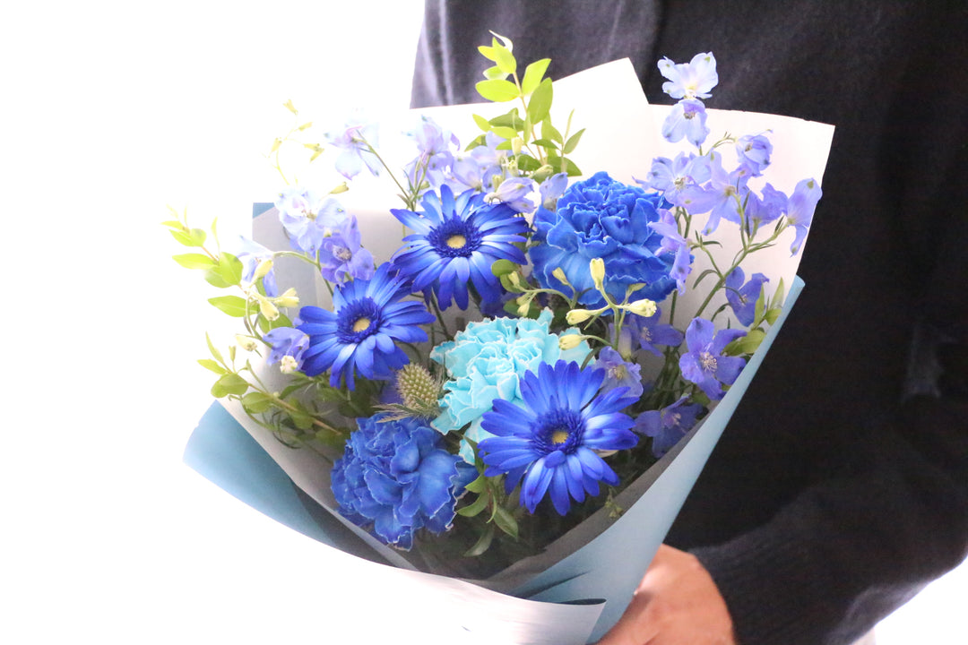 水色・青・白の花束 5,000円