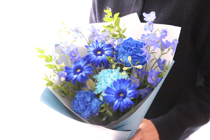 水色・青・白の花束 5,000円