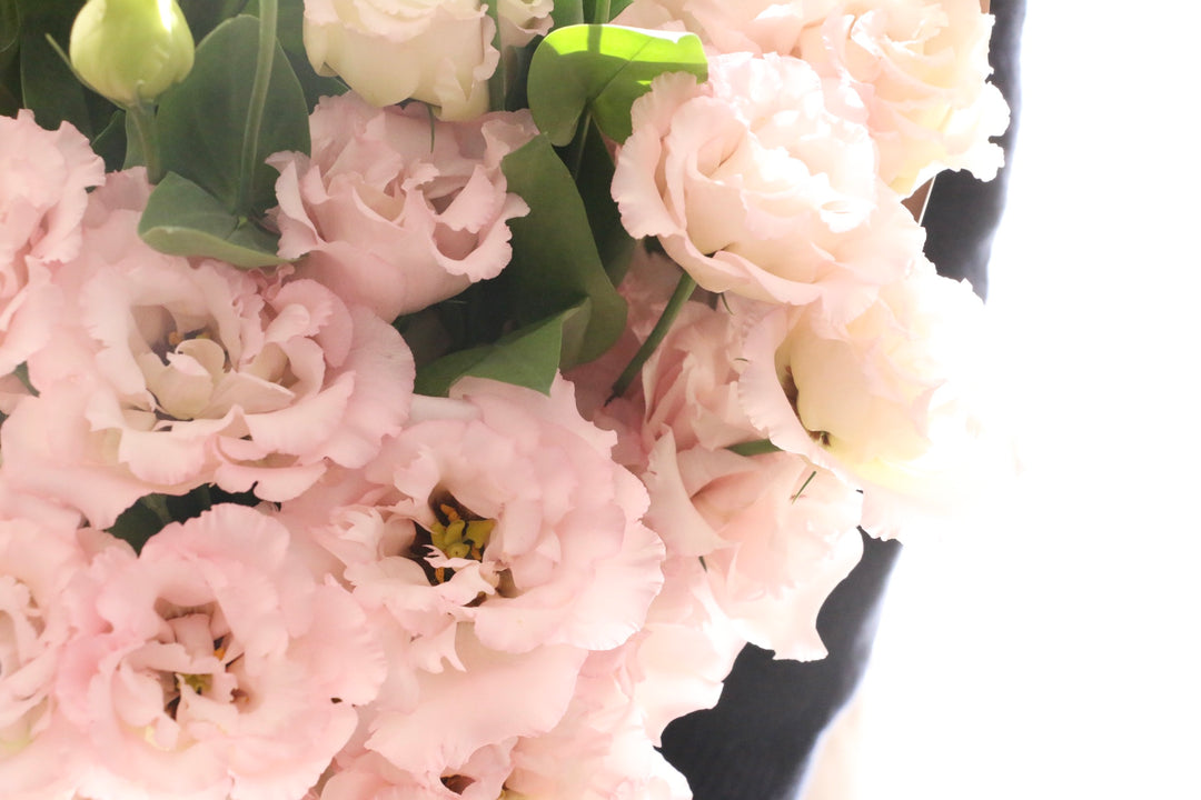 ピンク色のトルコキキョウの花束（10本）