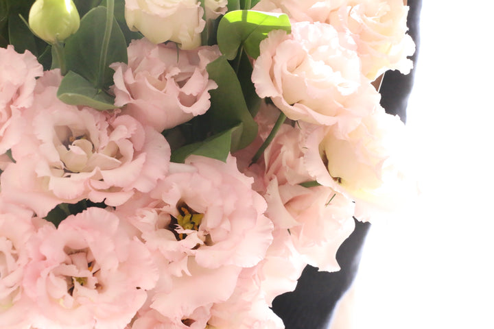 ピンク色のトルコキキョウの花束（10本）