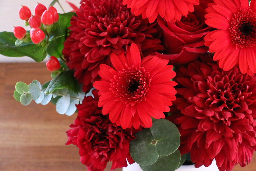 赤色のアレンジメント 5,000円