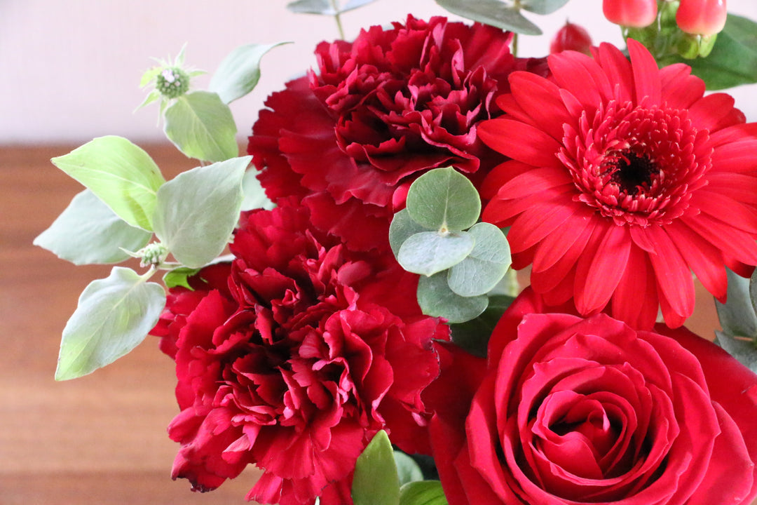 赤色のアレンジメント 3,000円