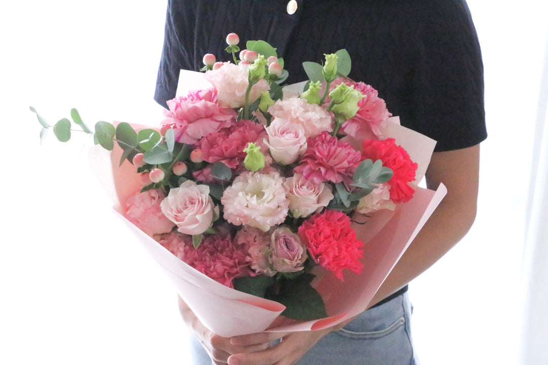 ピンク系の花束 10,000円