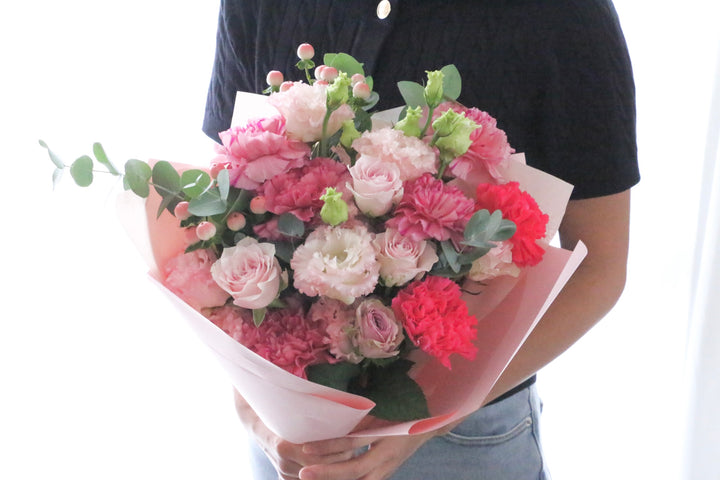 ピンク系の花束 10,000円