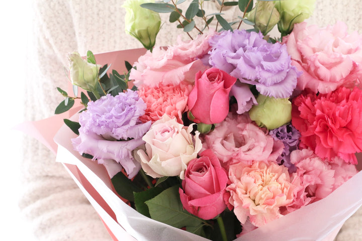 紫・ピンクの花束 6,000円