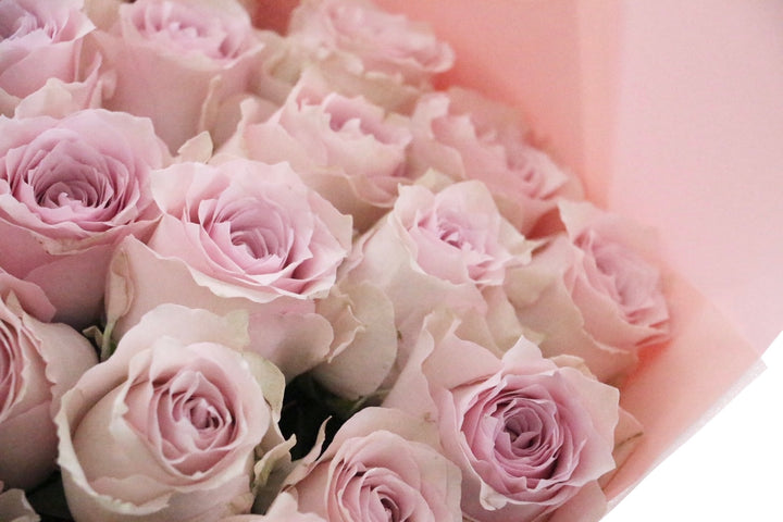 34本のピンク色のバラの花束-あなたに感謝しています
