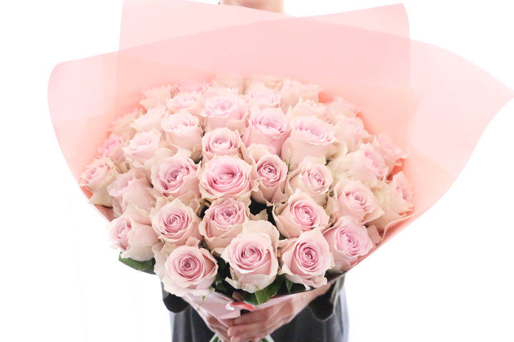 38本のピンク色のバラの花束-あなたと一緒にいたい