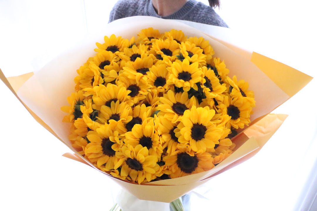 ひまわりの花束（88本）