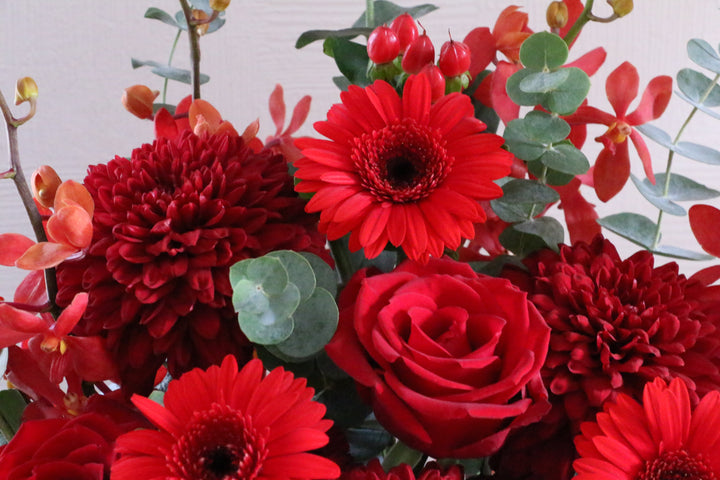 赤色のアレンジメント 10,000円