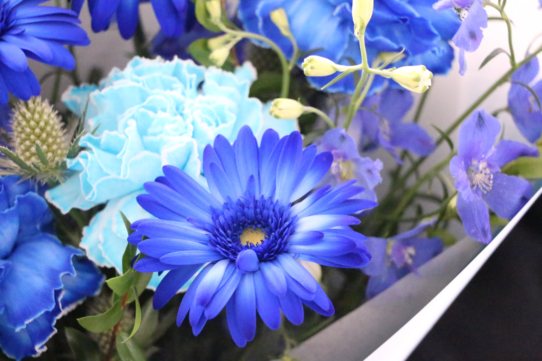 水色・青・白の花束 5,000円