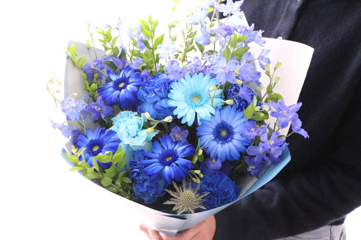 水色・青・白の花束 10,000円