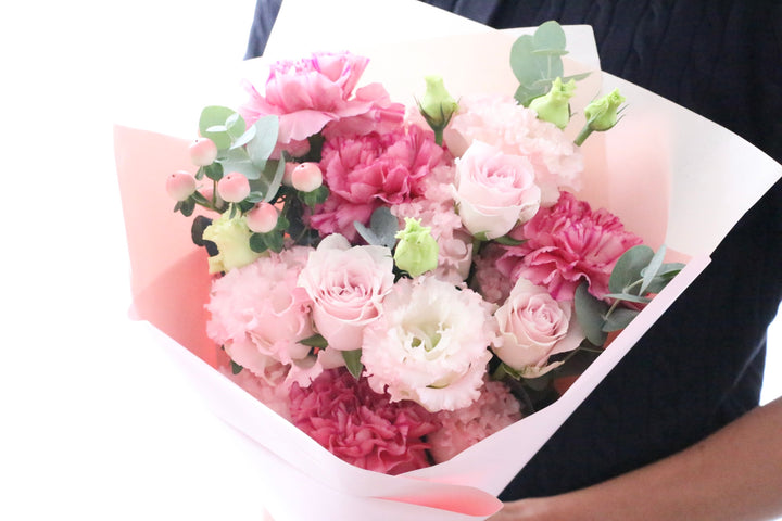 ピンク系の花束 6,000円