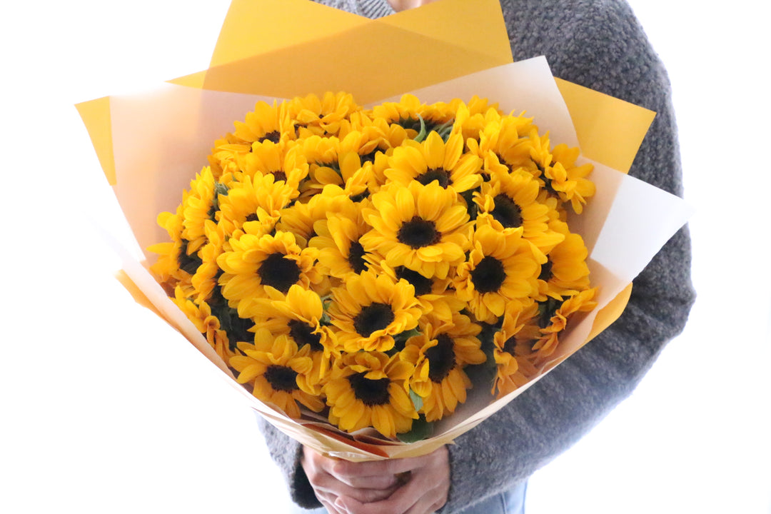 ひまわりの花束（40本）-あなたに永遠の愛を誓います