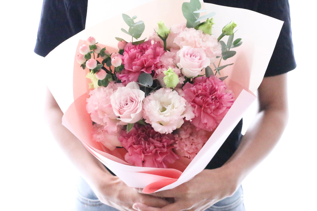 ピンク系の花束 5,000円