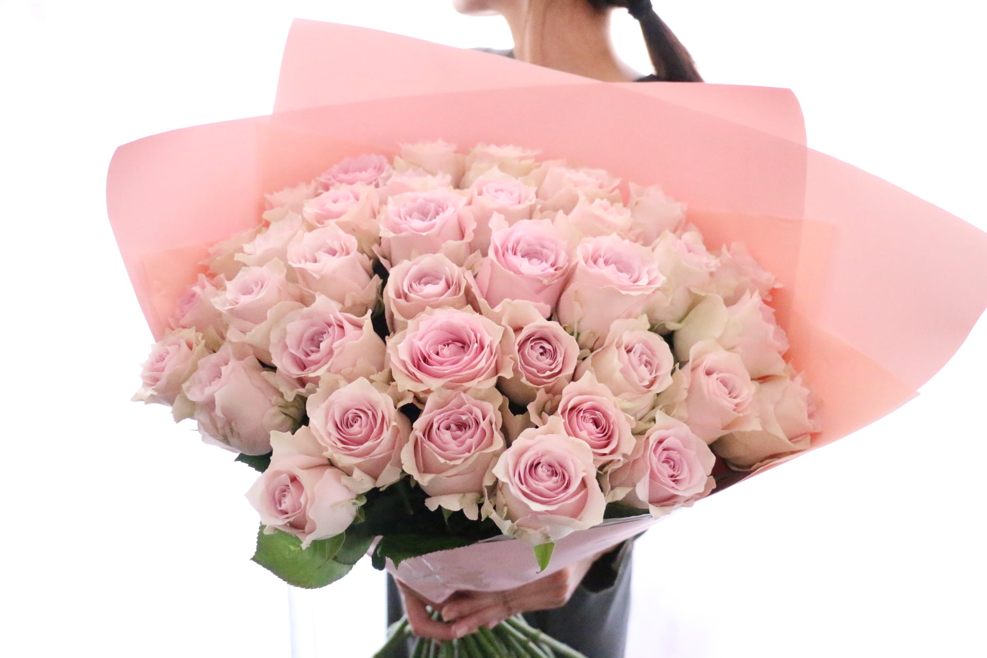 36本のピンク色のバラの花束-ロマンチック – 花・花束の通販サイト