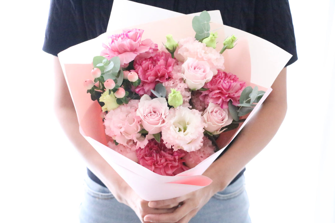 ピンク系の花束 6,000円