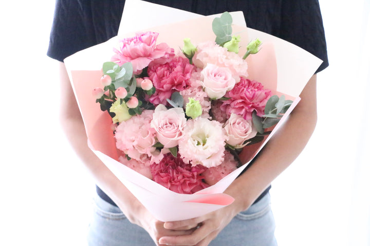 ピンク系の花束 6,000円