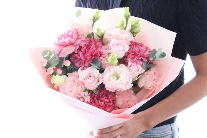 ピンク系の花束 7,000円