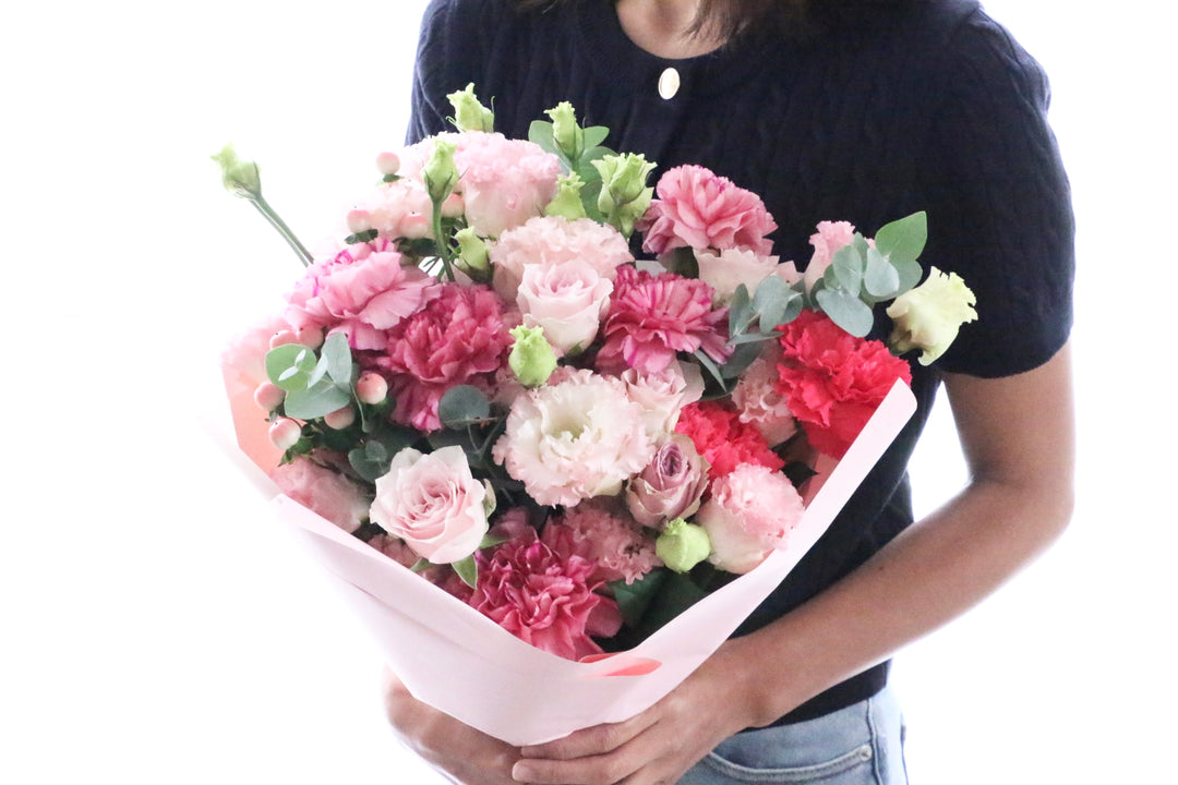 ピンク系の花束 12,000円