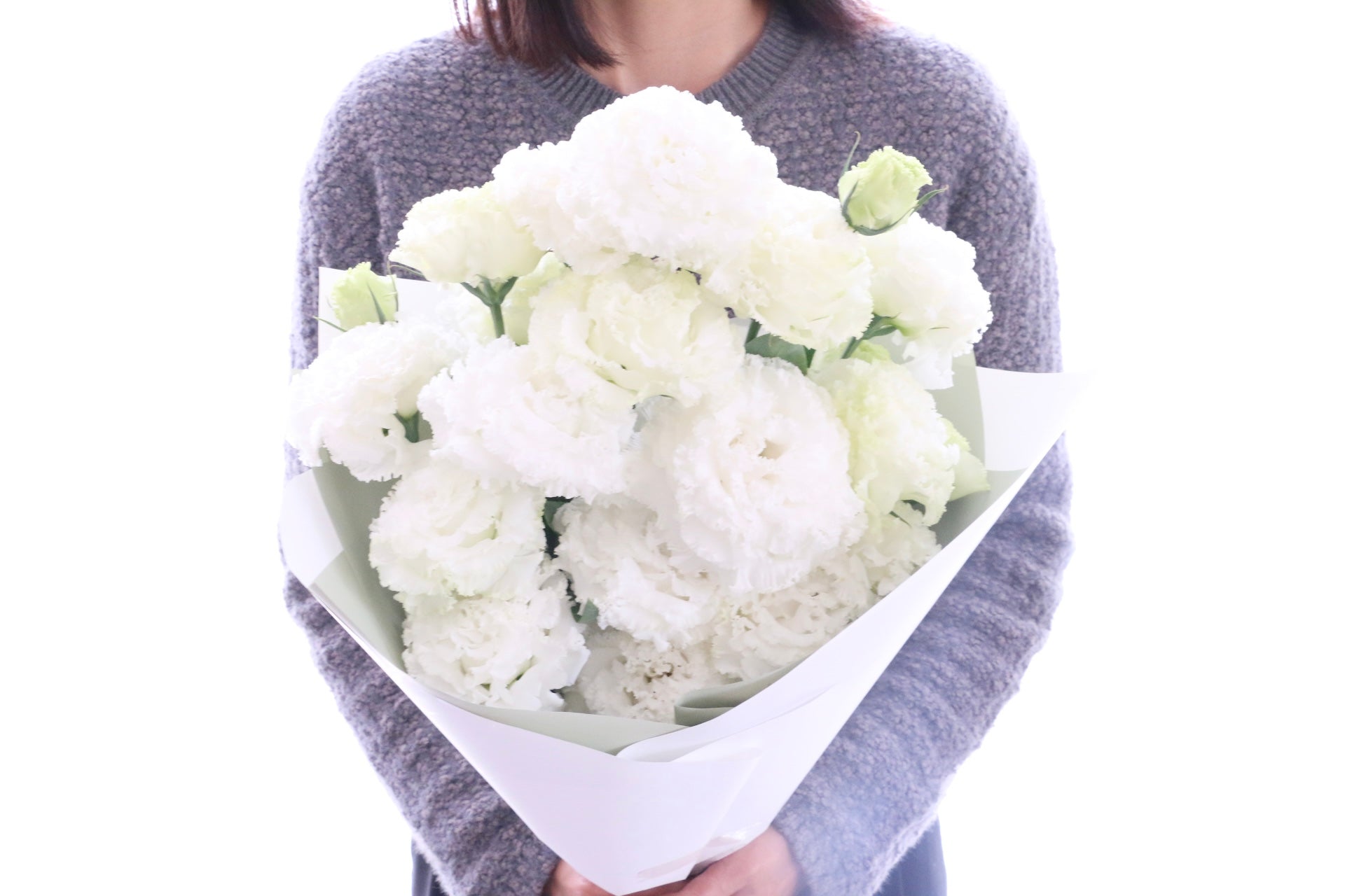 白いトルコキキョウの花束（6本） – 花・花束の通販サイト｜HanaTaku