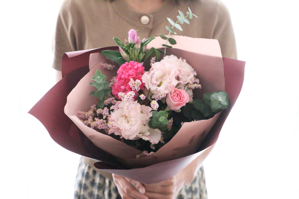 【敬老の日】秋の花束 ピンク Sサイズ　3,500円