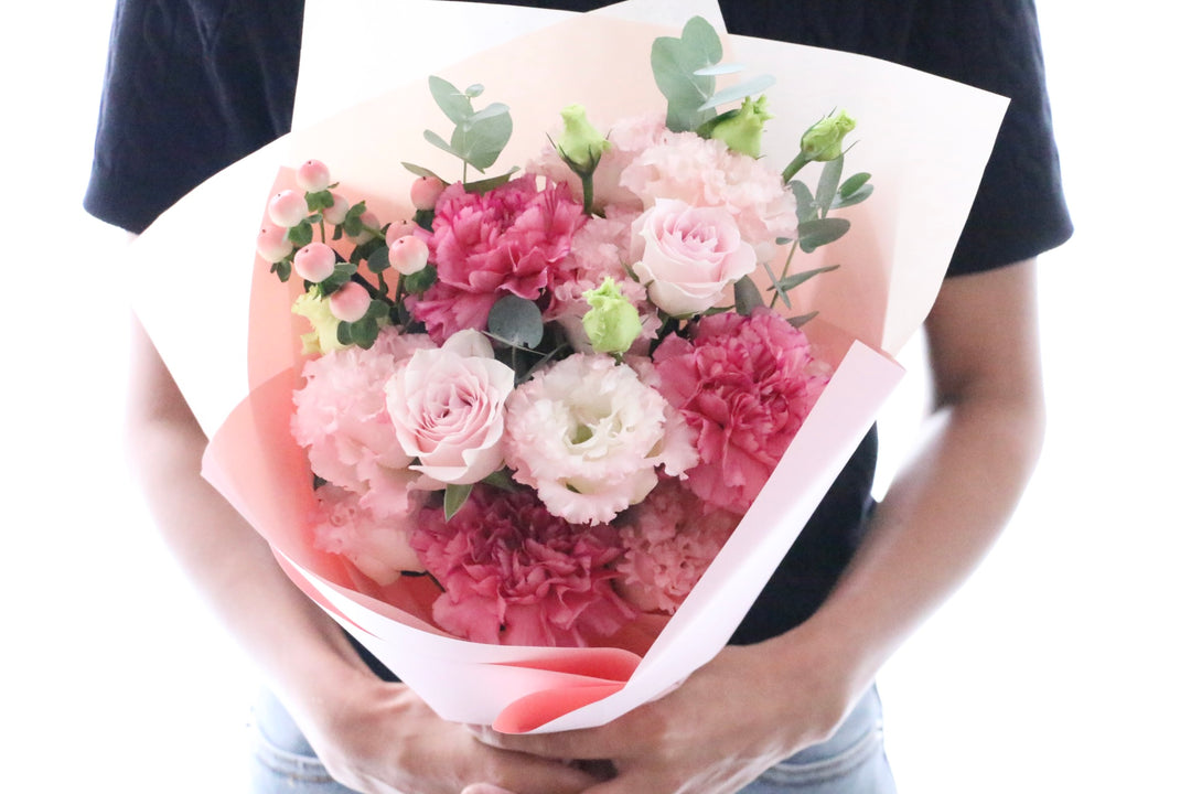 ピンク系の花束 5,000円