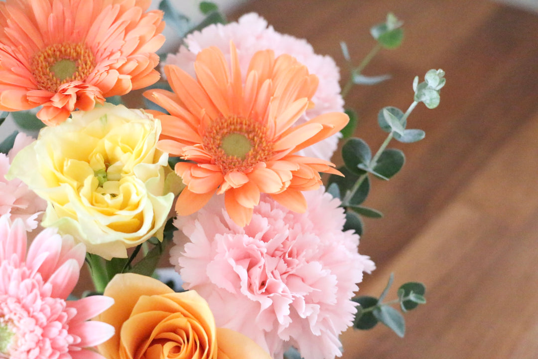 ピンク・黄色のアレンジメント  4,000円