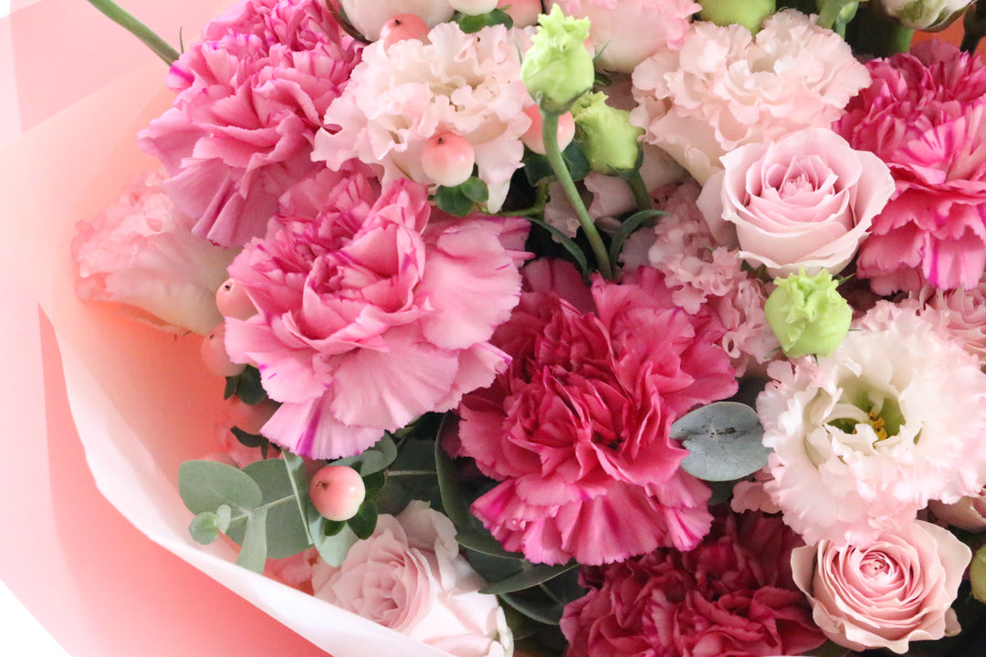 ピンク系の花束 15,000円