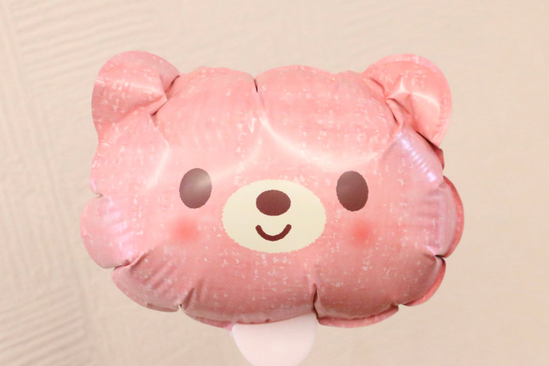 【追加オプション】ピンク色のクマのバルーン
