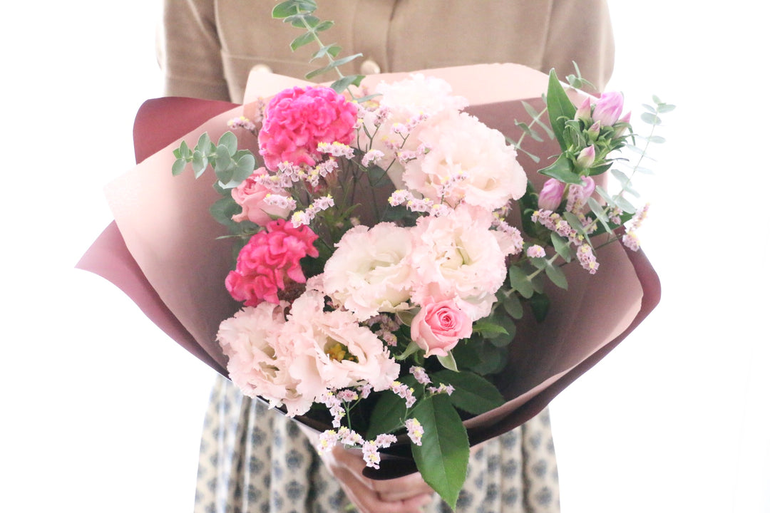【敬老の日】秋の花束 ピンク Mサイズ　5,000円
