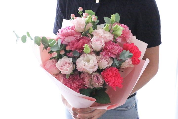 ピンク系の花束 10,000円