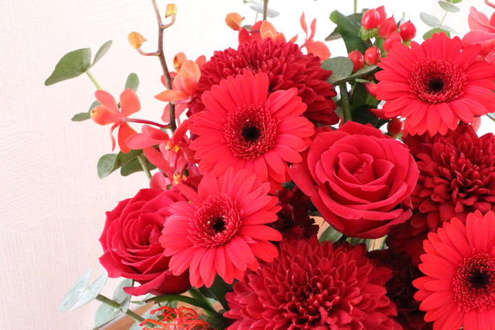 赤色のアレンジメント 12,000円
