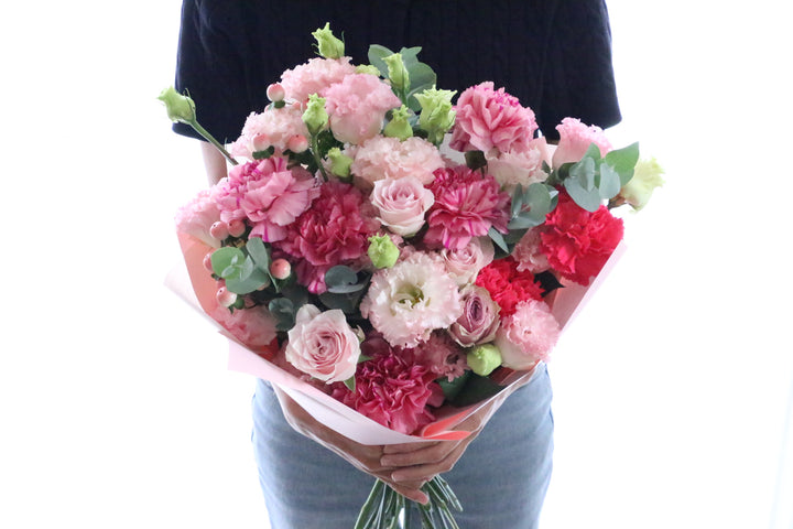 ピンク系の花束 12,000円