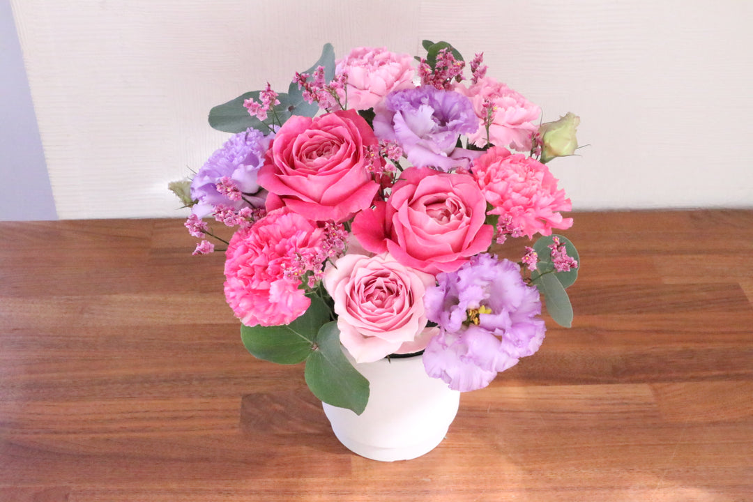 紫・ピンクのアレンジメント 5,000円