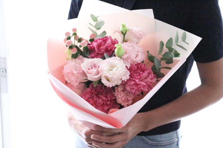 ピンク系の花束 4,000円