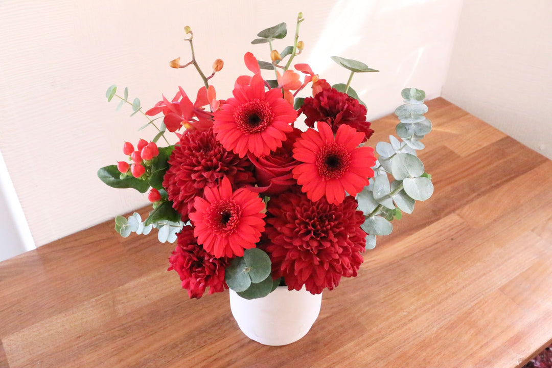 赤色のアレンジメント 5,000円