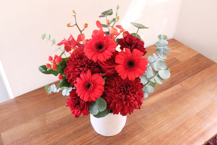 赤色のアレンジメント 5,000円