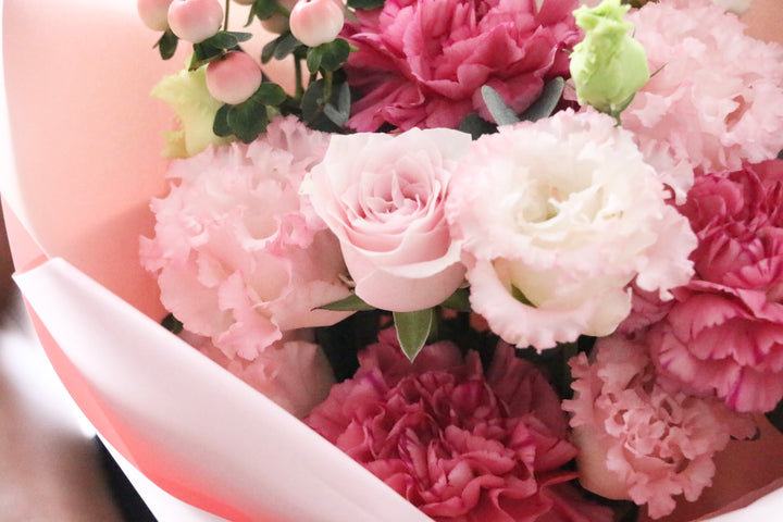 ピンク系の花束 4,000円