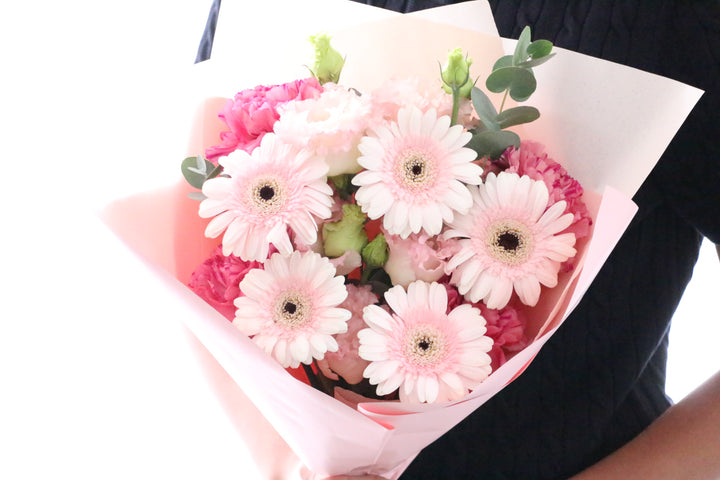 ピンクガーベラ入りの花束 Lサイズ 5,000円