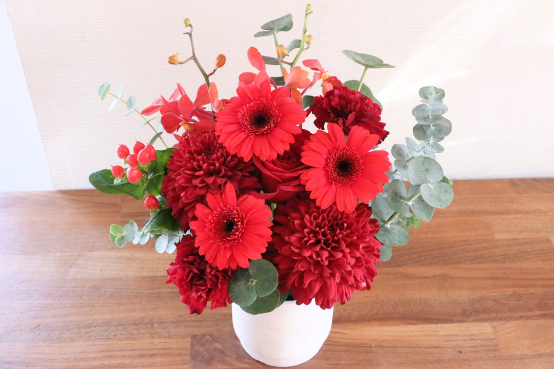 赤色のアレンジメント 5,000円