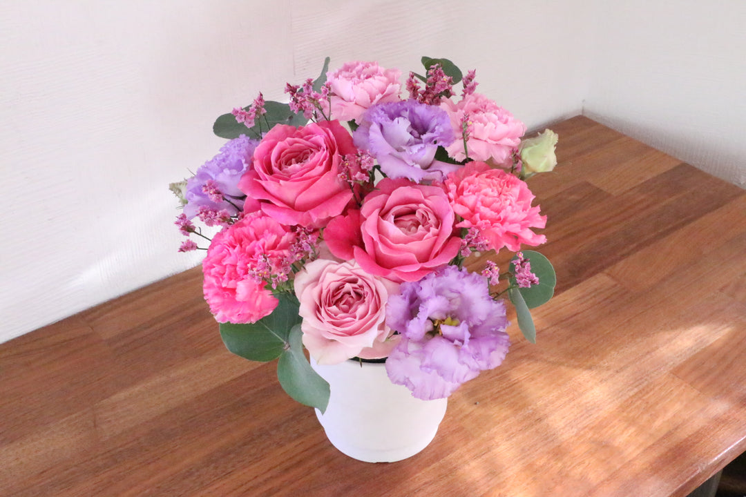 紫・ピンクのアレンジメント 5,000円