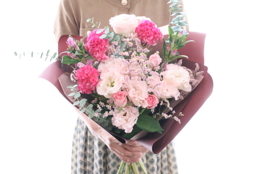 【敬老の日】秋の花束 ピンク Lサイズ　8,000円