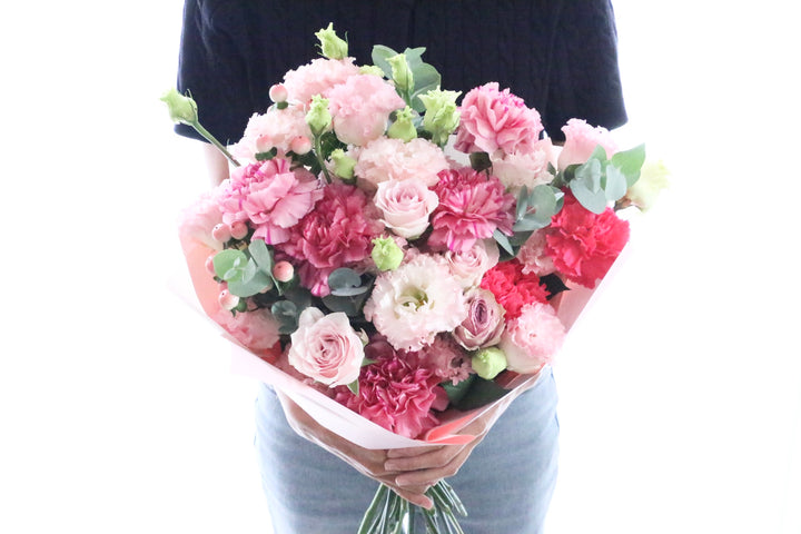 ピンク系の花束 12,000円